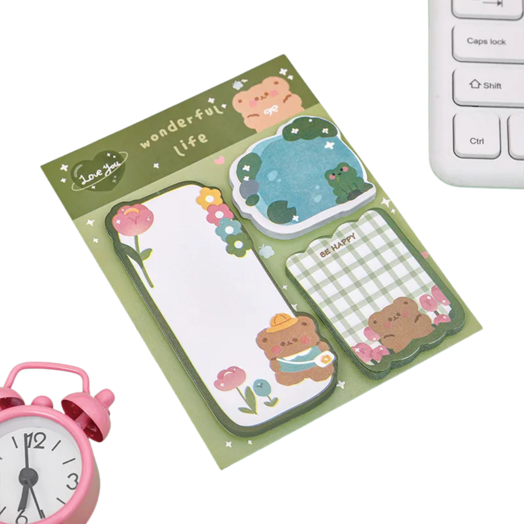 Kawaii Cartoon Sticky Notes Memo Pad