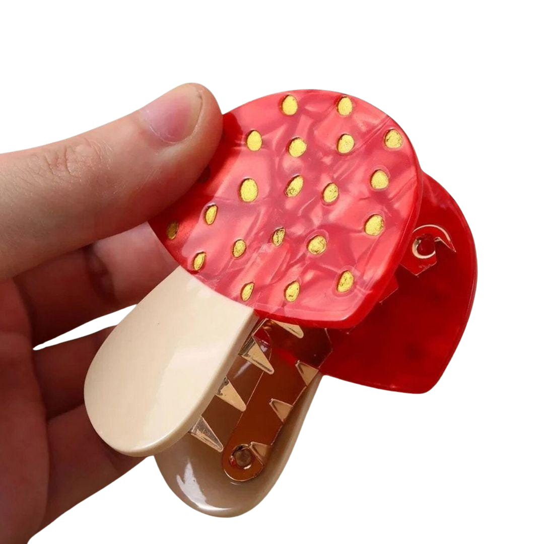 1 piece mushroom hair claw clip