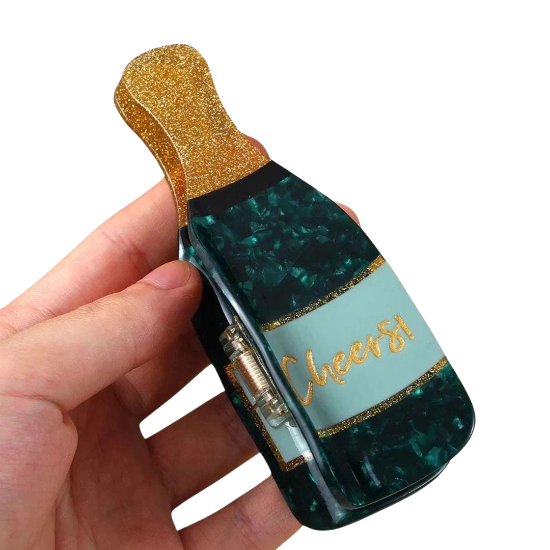 1 piece cheers bottle hair claw clip