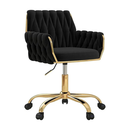 Velvet Home Office Chair golden base