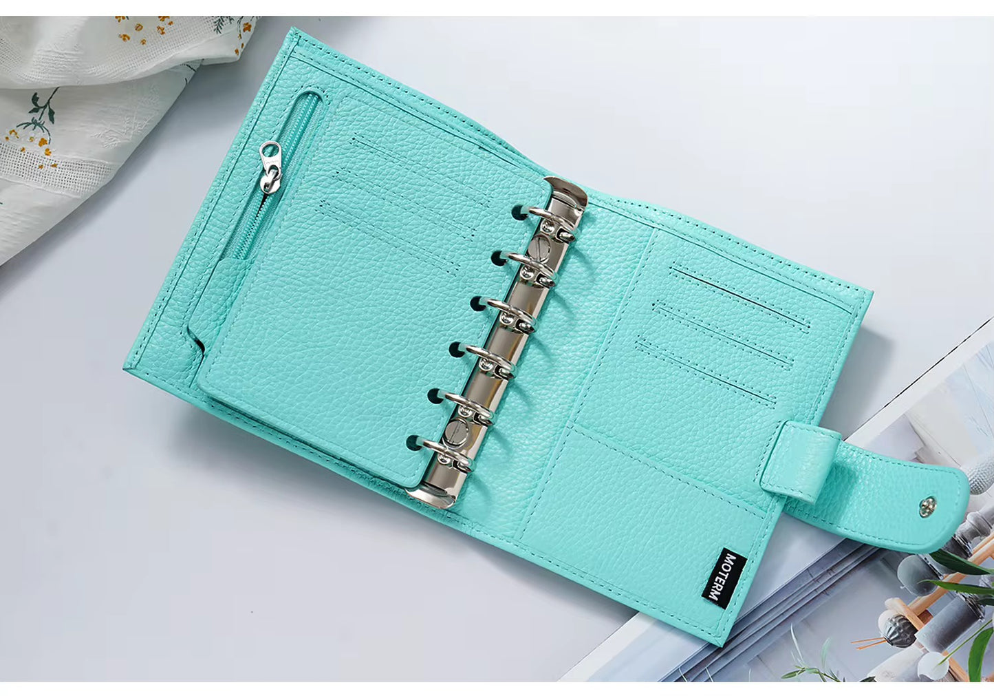 Moterm A7 2.0 litchi Regular Pocket 19mm Rings Planner