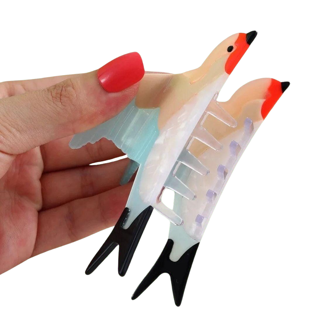 1 piece bird hair claw clip