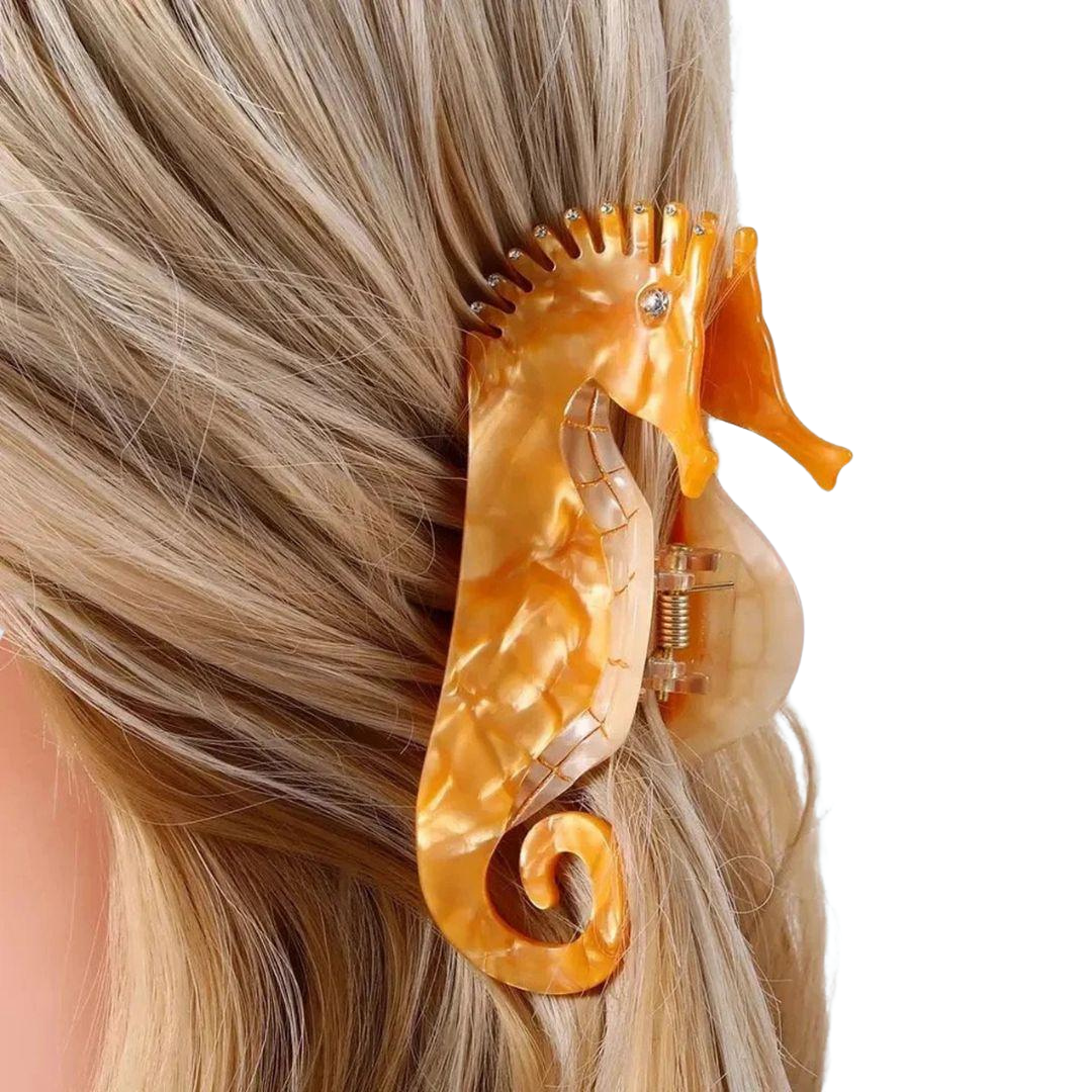 1 piece seahorse hair claw clip