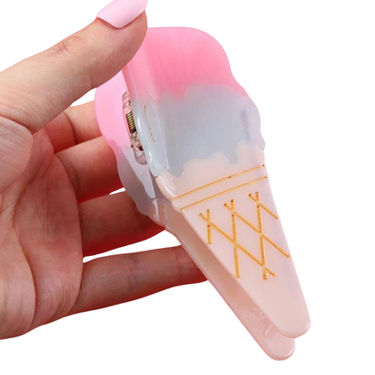 1 piece ice cream cone hair claw clip