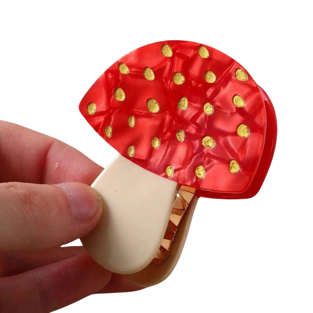 1 piece mushroom hair claw clip