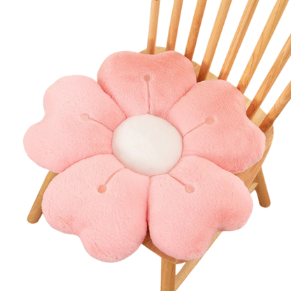 FlowerShaped Plush Throw Pillow