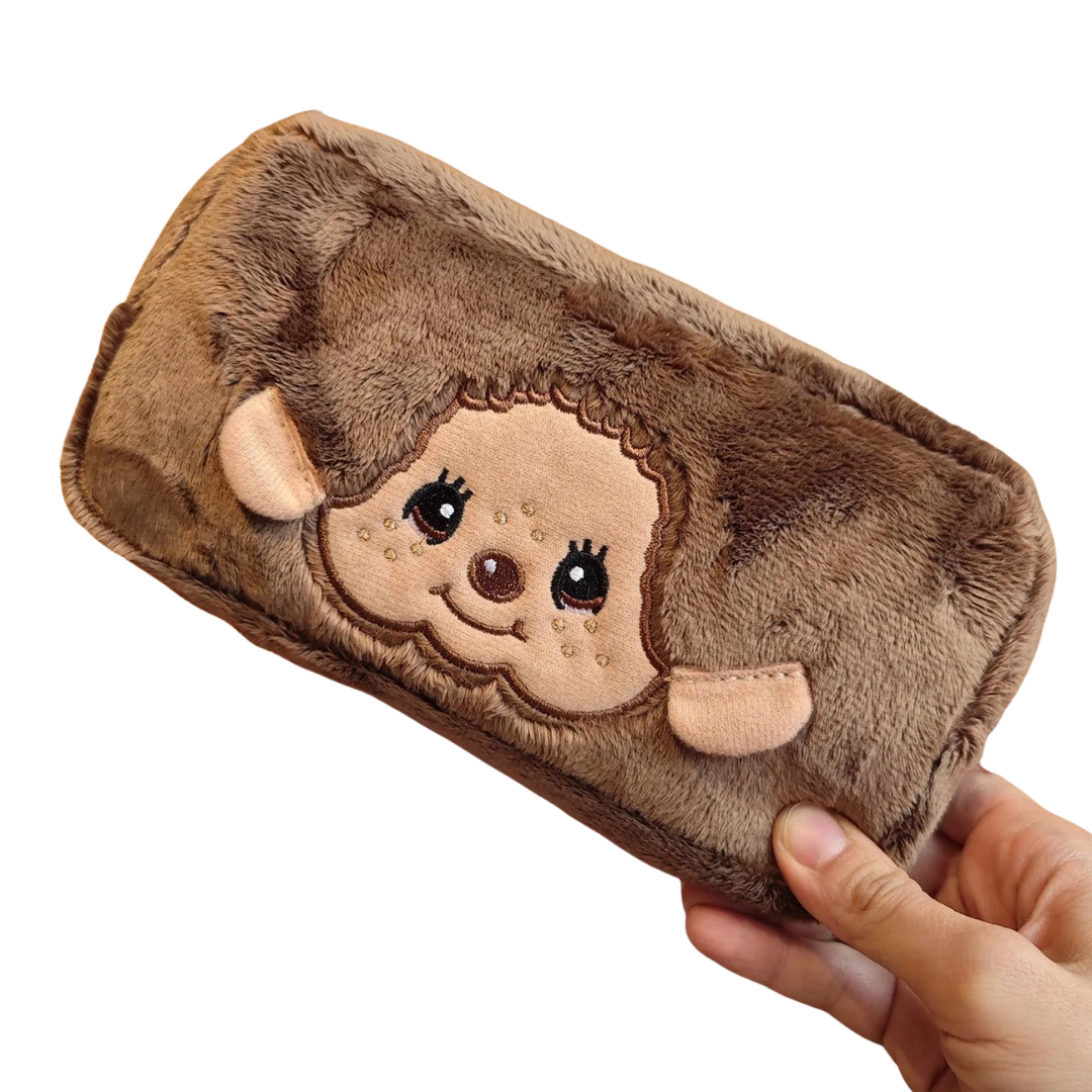 Cartoon Monchhichi Plush Pen Bag