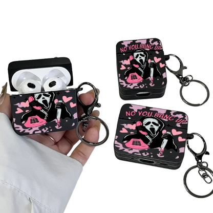 Pink Ghostface Hard Earphone Case for AirPods and Airpod pros