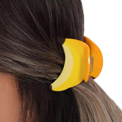 1 piece monkey/banana hair claw clip
