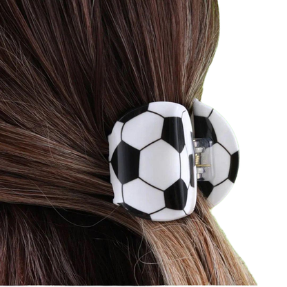 1 piece sports football, basketball, volleyball, tennis, soccer, hair claw clip