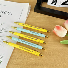 Load image into Gallery viewer, 5pcs office lingo Themed Ballpoint Pens