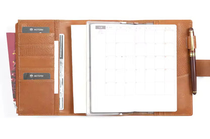 Moterm Weeks Trifold Vegetable Tanned Leather Planner Cover
