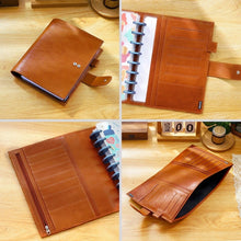 Load image into Gallery viewer, Moterm full grain leather Half Letter planner Cover