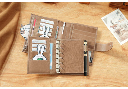 Moterm A7 Pocket Versa 3.0 Rings full grain Vegetable Tan Leather Journal