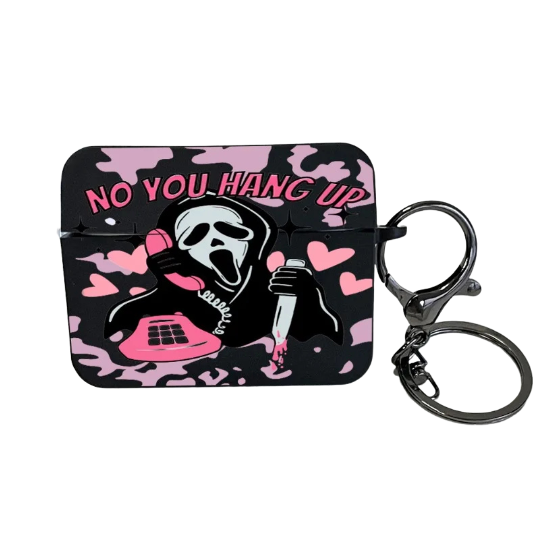 Pink Ghostface Hard Earphone Case for AirPods and Airpod pros