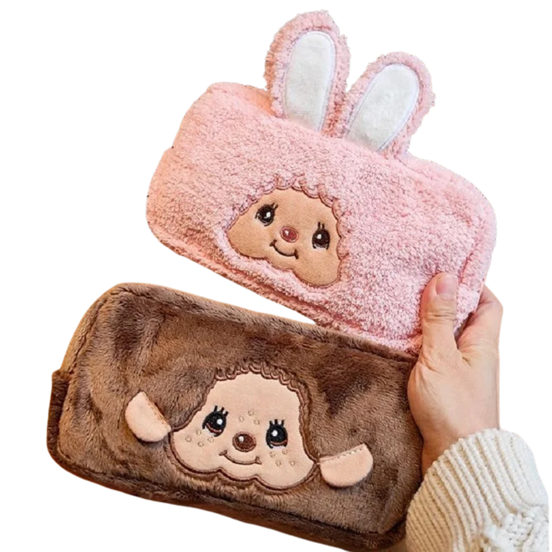 Cartoon Monchhichi Plush Pen Bag