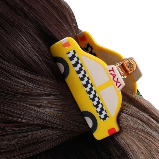 1 piece taxi cab hair claw clip