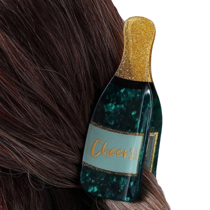 1 piece cheers bottle hair claw clip