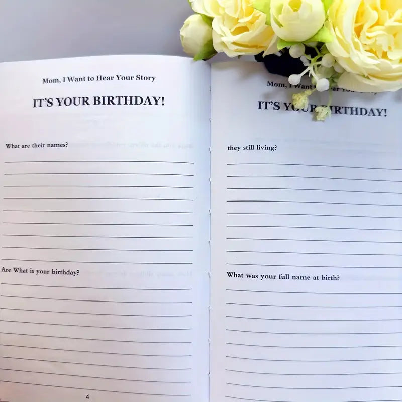 Mom, I Want To Hear Your Story: Mother's Guided Life and Love Sharing Notebook