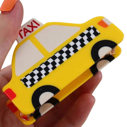 1 piece taxi cab hair claw clip