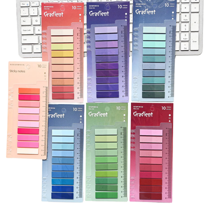 200 Sheets Transparent Colorful Index tabs
