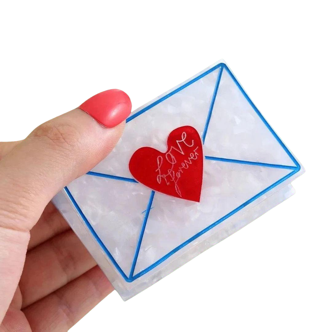 1 piece envelope mail hair claw clip