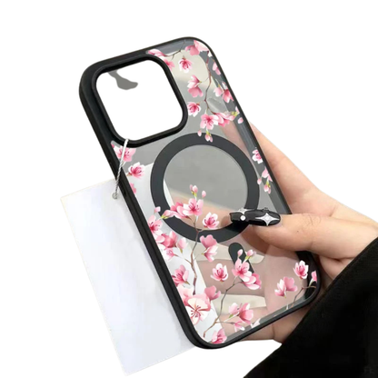 Pink Cherry Elegant Floral Iphone case 11,12,13,14,15,16,17
