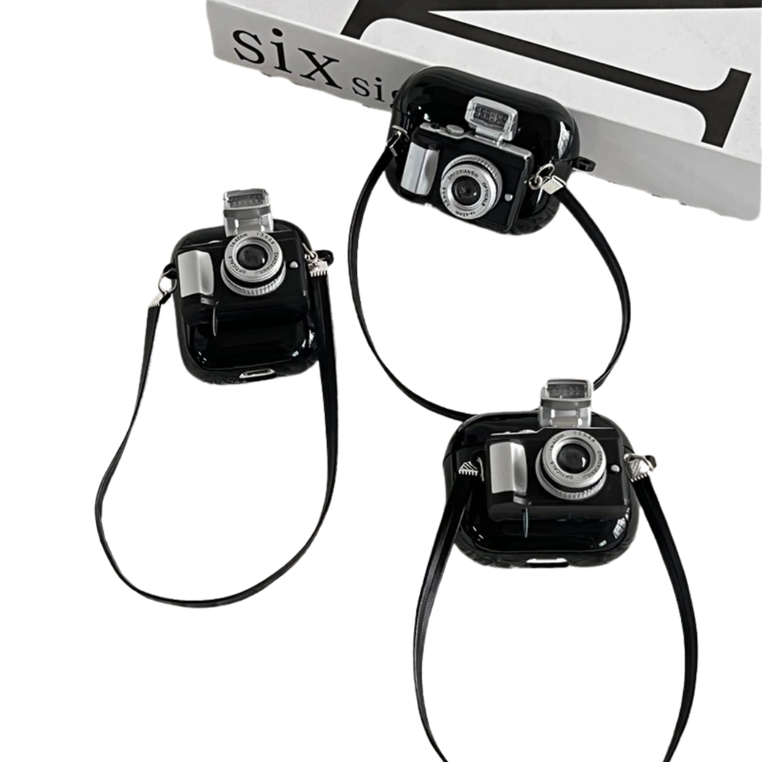 Camera airpod Case with Strap
