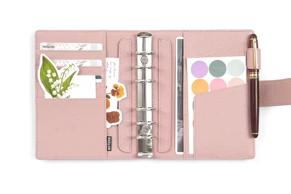 Moterm A6 25mm Pebbled Grain Elite Rings Planner