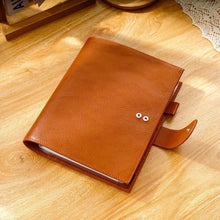 Load image into Gallery viewer, Moterm full grain leather Half Letter planner Cover