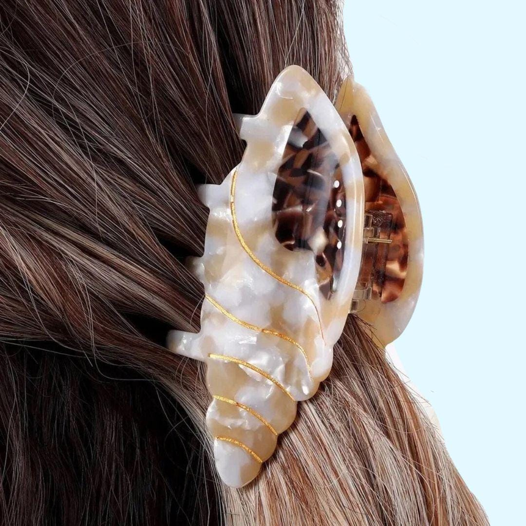 1 piece conch shell hair claw clip