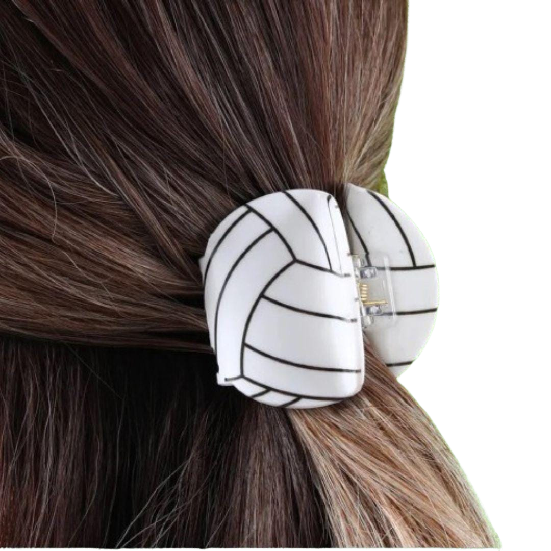 1 piece sports football, basketball, volleyball, tennis, soccer, hair claw clip