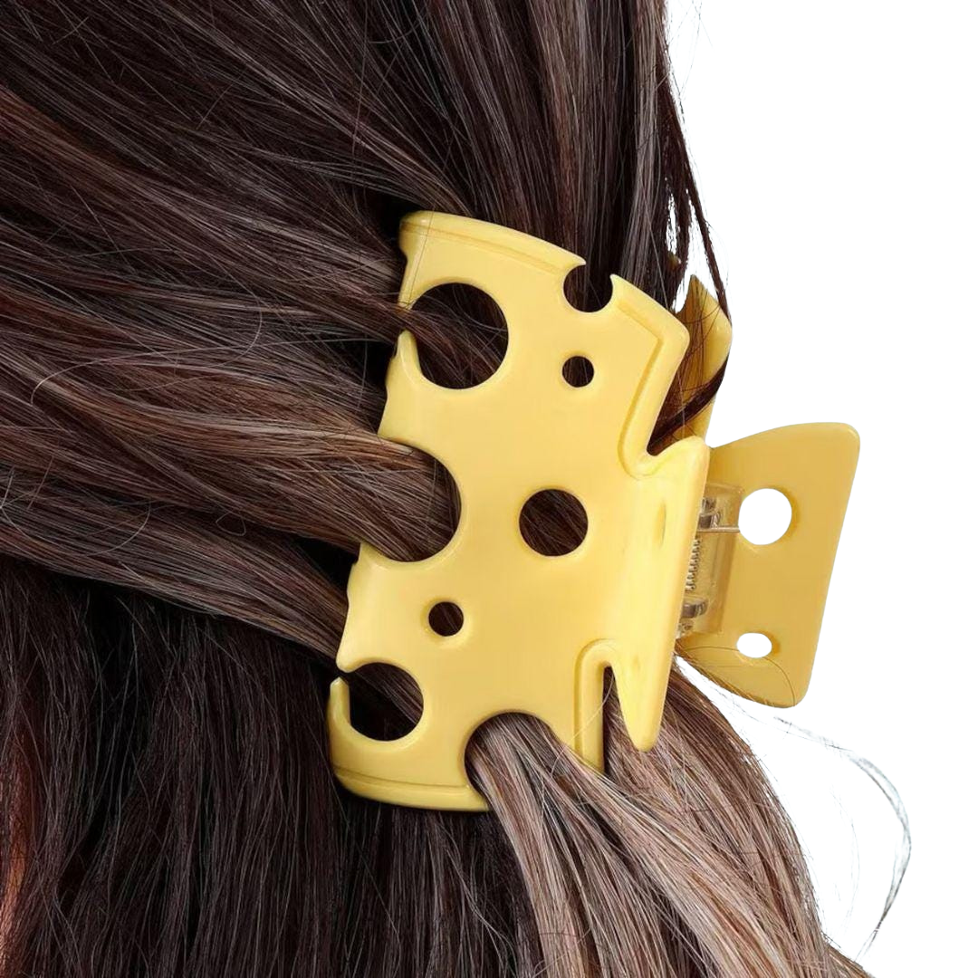 1 piece cheese hair claw clip