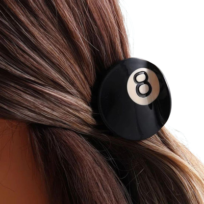 1 piece 8 ball pool hair claw clip