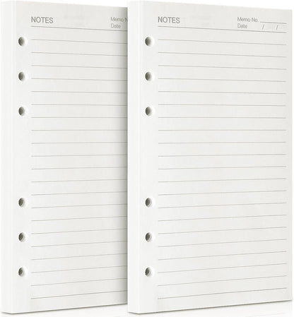 A5 6 ring journal lined paper