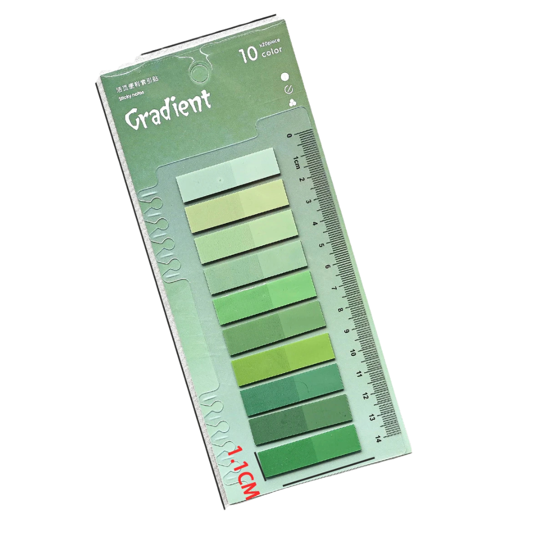 200 Sheets Transparent Colorful Index tabs