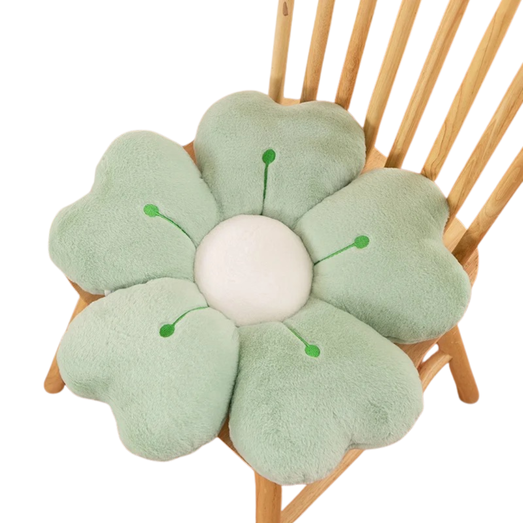FlowerShaped Plush Throw Pillow