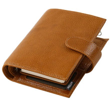 Load image into Gallery viewer, Moterm A7 Pocket Versa 3.0 Rings full grain Vegetable Tan Leather Journal