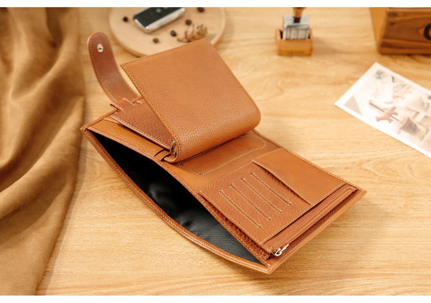 Moterm A7 Pocket Versa 3.0 Rings full grain Vegetable Tan Leather Journal