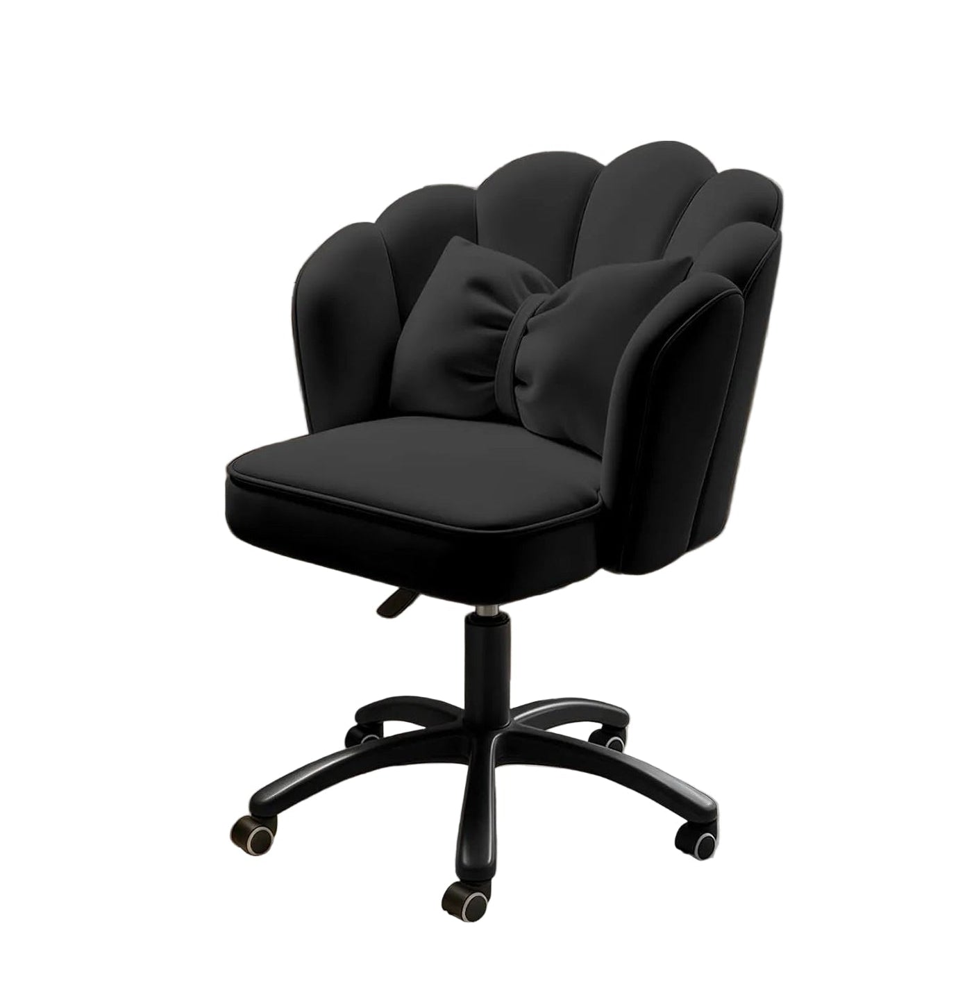Velvet Petal Desk Chair with Bow