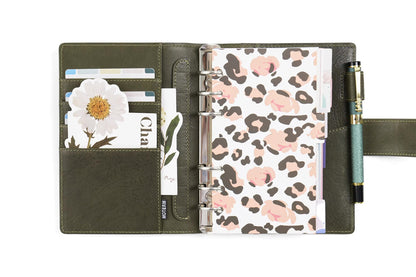 Moterm Personal Size Elite 25mm Rings Vegetable Tanned Leather Planner