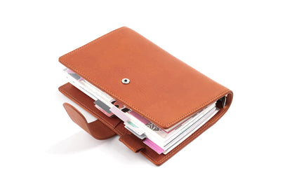 Moterm Personal Size Elite 25mm Rings Vegetable Tanned Leather Planner