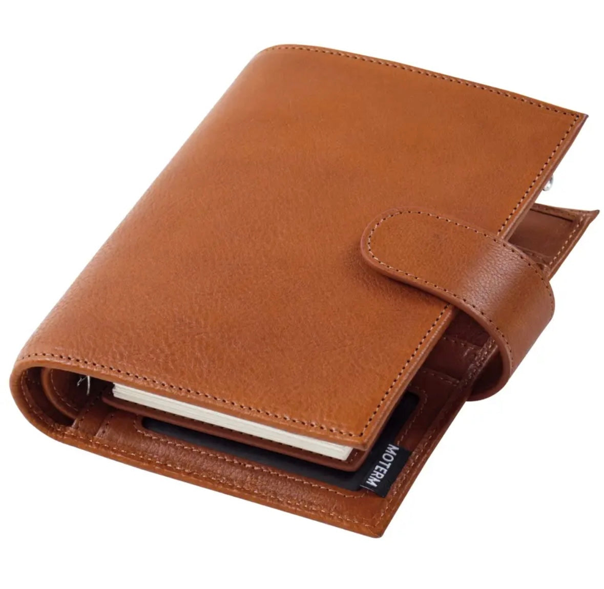 Moterm A7 Pocket Versa 3.0 Rings full grain Vegetable Tan Leather Journal