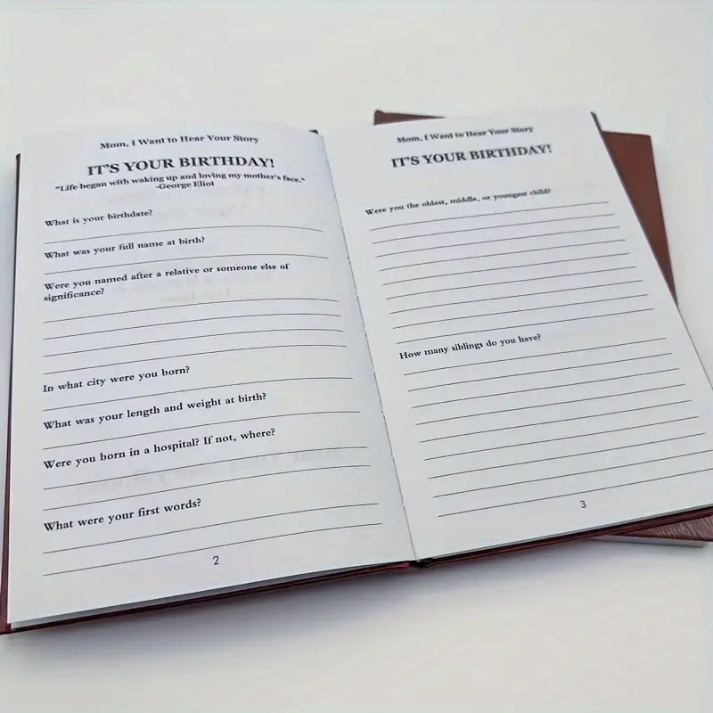 Mom, I Want To Hear Your Story: Mother's Guided Life and Love Sharing Notebook