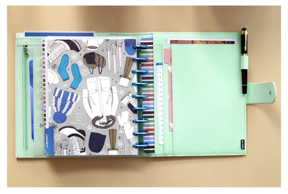Moterm Genuine Leather Discbound Planner Cover