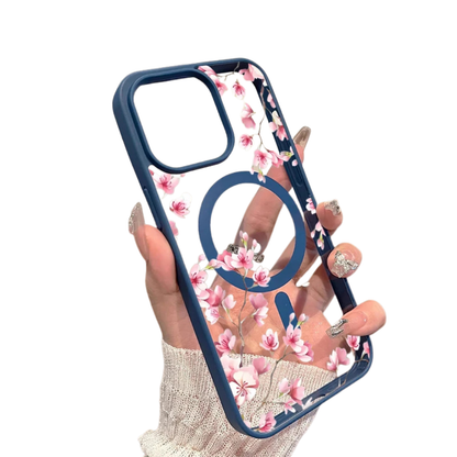 Pink Cherry Elegant Floral Iphone case 11,12,13,14,15,16,17