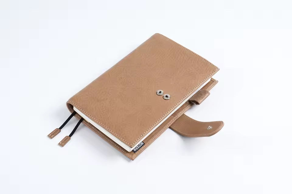 Moterm B6 Slim Full Grain Veg Tanned leather cover