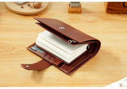 Moterm A7 Pocket Versa 3.0 Rings full grain Vegetable Tan Leather Journal