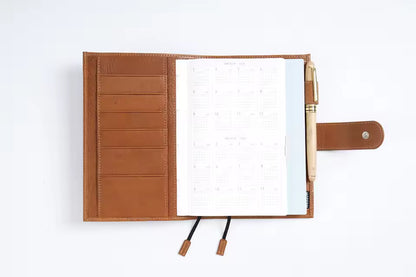 Moterm B6 Slim Full Grain Veg Tanned leather cover