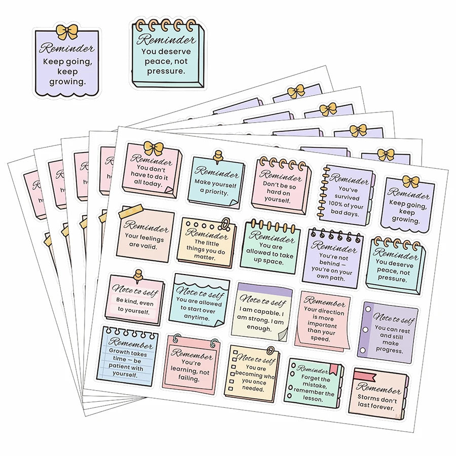 100 Pcs Motivational Reminder Stickers